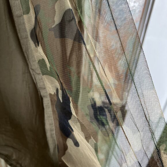 V Cristina Large Camouflage Sleeveless Blouse With Tulle/Netting - Picture 11 of 12